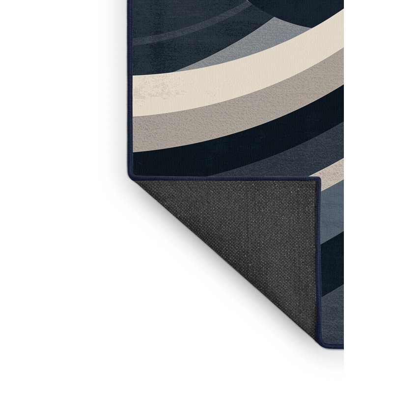 Tapis gris moelleux et moelleux Evart, 8 x 12