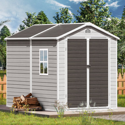8 ft. W x 6 ft. D Resin Storage Shed