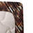 Ambesonne Grunge Sheet Set Print of Stripes Pattern Art Dark Rust and Seal Brown