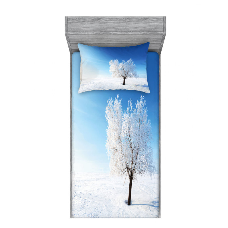 Microfiber Sheet Set, Twin Sheet Set with Fitted Sheet and 1 Pillowcase