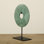 Lily''s Living 22"H Black Marble Atrani Disk With Stand Statue, Art Figurine Sculpture, Home Décor Collectible