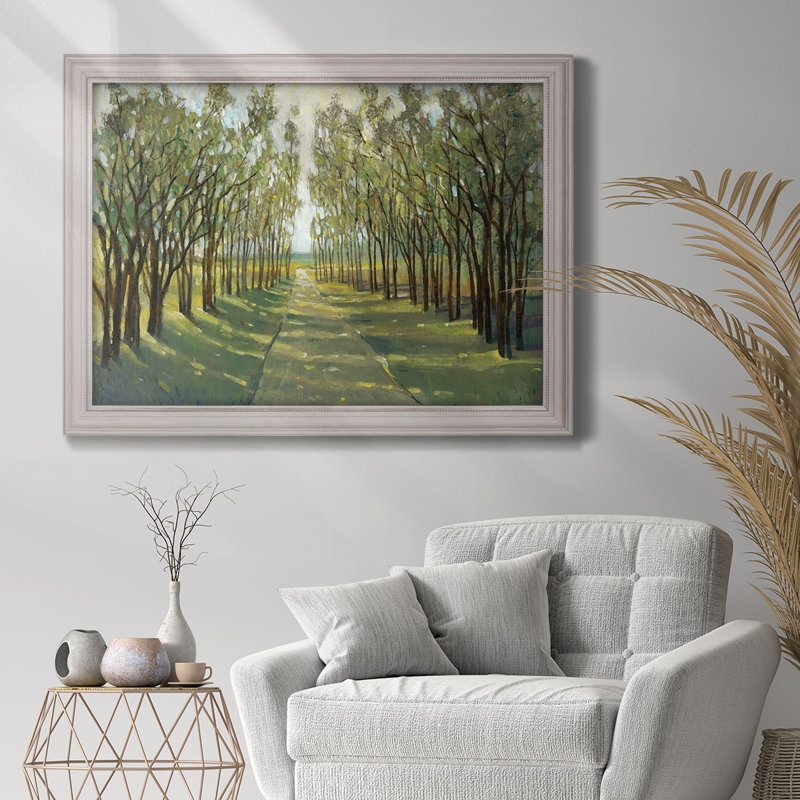 Forest Path encadré sur toile, H 29 po x l 41 po x P 2,5 po