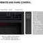 FLAMME Innsbruck Electric Fireplace Insert with Trim Suitable for Custom Media Wall or Mantel Surround Designs-481497727