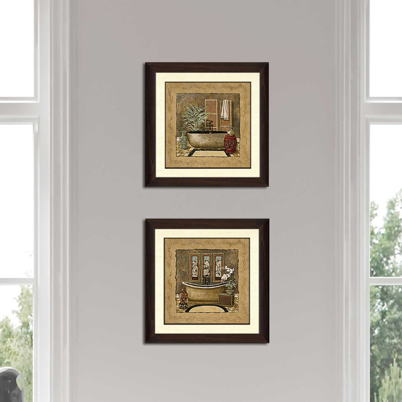 Asian Warmth' Print Under Glass