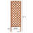  76"H 100% Cedar Wood Lattice Panel Trellis 