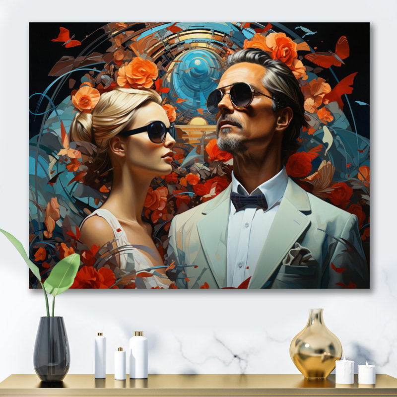 Surrealism Galas Dream Portraits - Surrealism Wall Decor, Toile tendue, H 16 po x l 32 po x P 1 po