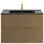 Kora Art 40" Fluted Wall-Mounted Single Bathroom Vanity with Integrated Ceramic Top & Handles
