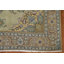 Tapis vert rétro rétro Tabriz noué à la main 7 x 10
