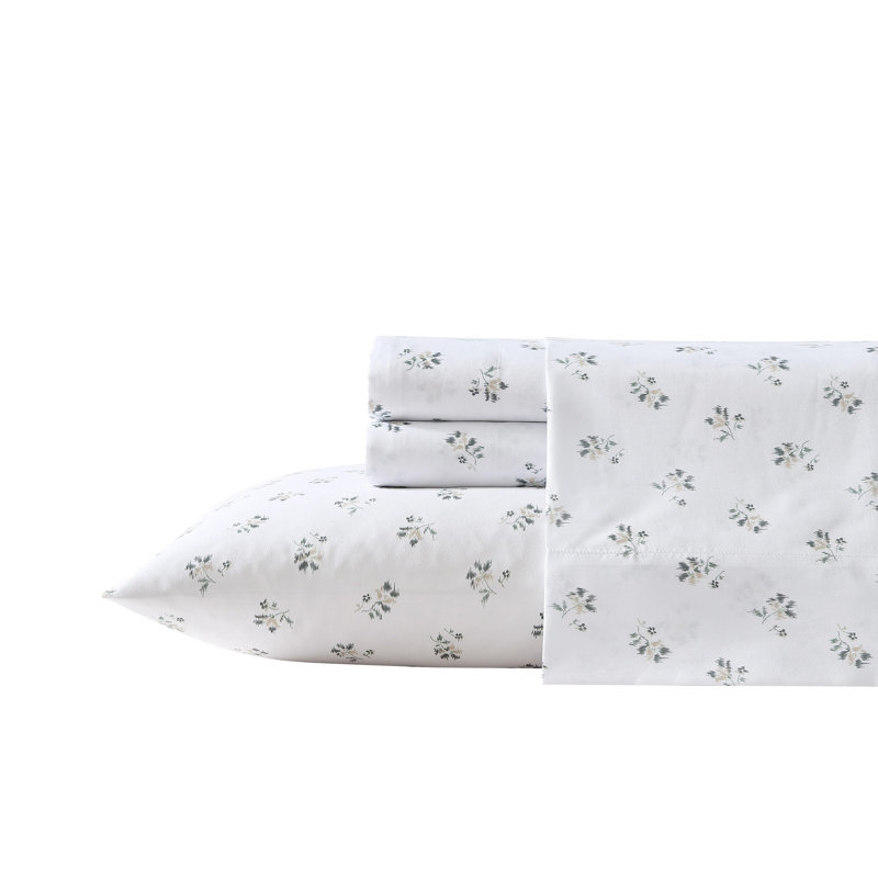 Wrangler Printed Cozy Novelty Sheet Sets, Full Sheet Set with 2 Pillowcases, Sketchy Ditsy Green