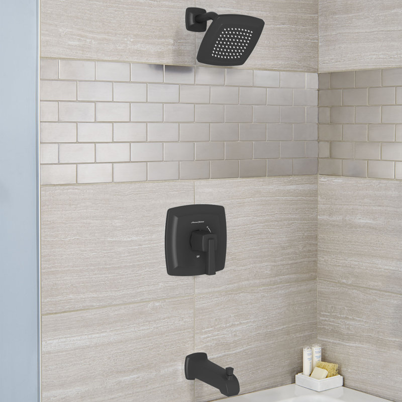 Robinet de baignoire et garniture de douche American Standard Townsend, Noir mat