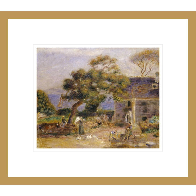 Une vue de Treboul, Pierre-Auguste Renoir, impression giclée sur cadre, H 13,75 po x l 15,49 po