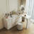 No Assembly Required Extendable 55.11''-110'' Makeup Vanities with Storage Space