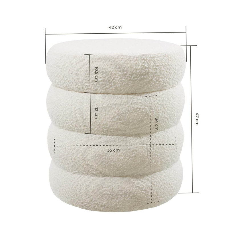Manufactured Wood Accent Stool