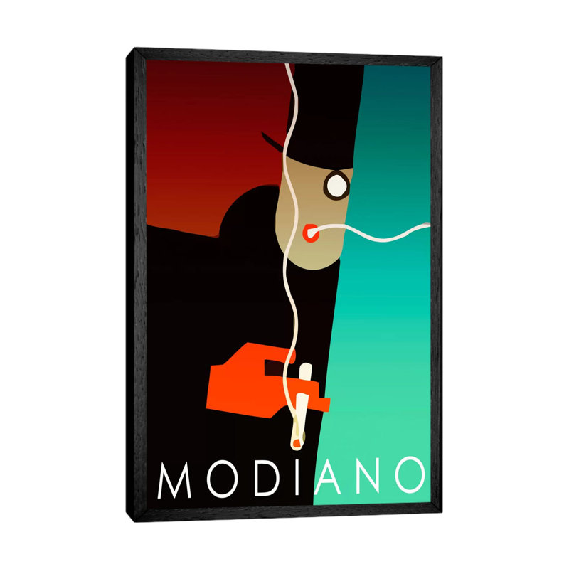Modiano Cig - Print on Canvas, 66.04 cm H x 45.72 cm W, Black Framed