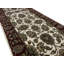 Wool Oriental Area Rug in Ivory/Plum/Dark Green