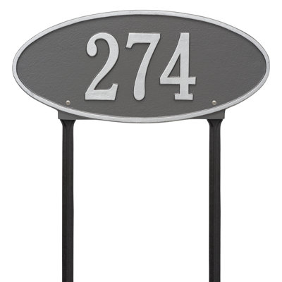 Madison 1-Line Lawn Address Sign