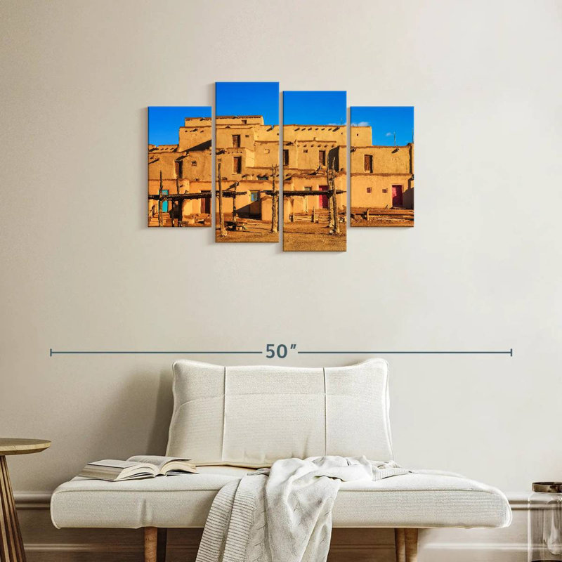 Lilie Taos Pueblo, bâtiments anciens, H 22 po x l 36 po