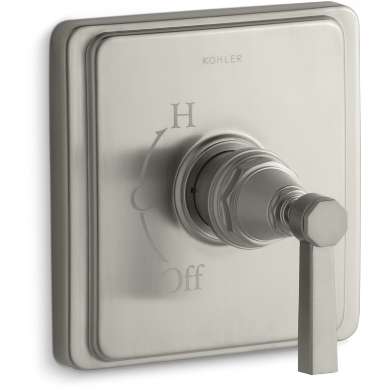 Pinstripe® Pure Rite-Temp Valve Trim with Lever Handle, Vibrant Brushed Nickel