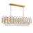 Sams 15-light 39.4'' Dimmable Rectangle Crystal Tiered Chandelier