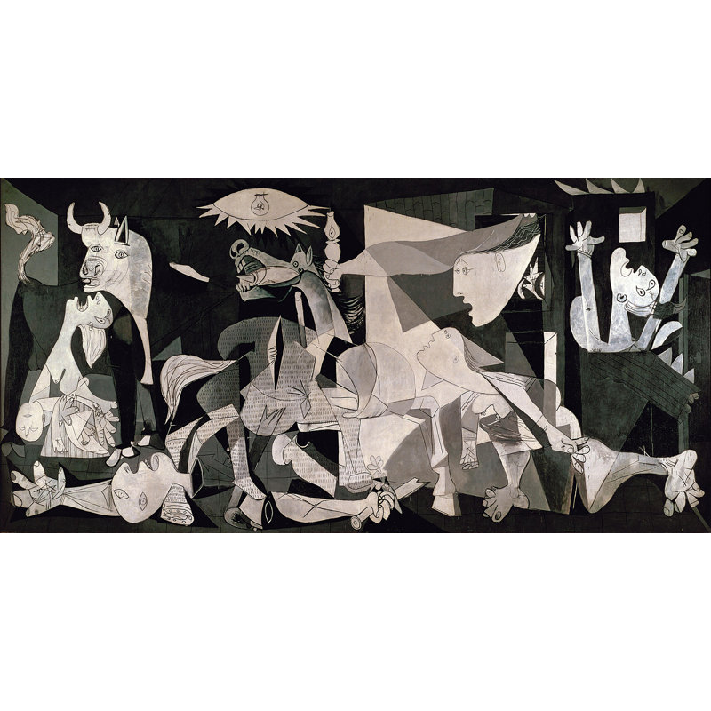 Guernica, Picasso Art, Guernica par Pablo Picasso - impression, H 15 po x l 30 po x P 0,125 po, Papier