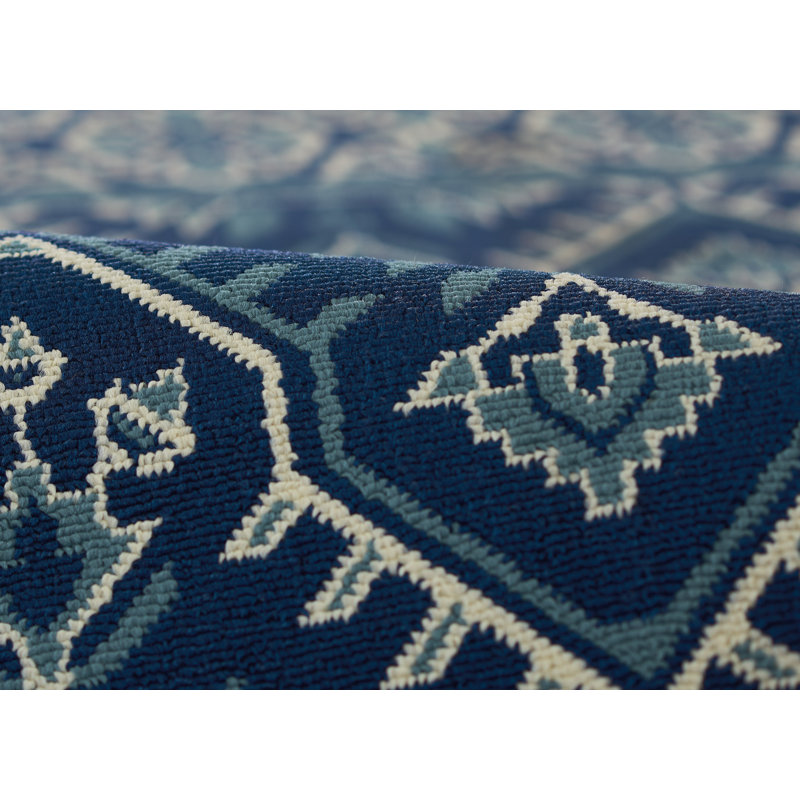 Jaymeir Oriental Indoor / Outdoor Rug, Oval 2'3" x 4'6"
