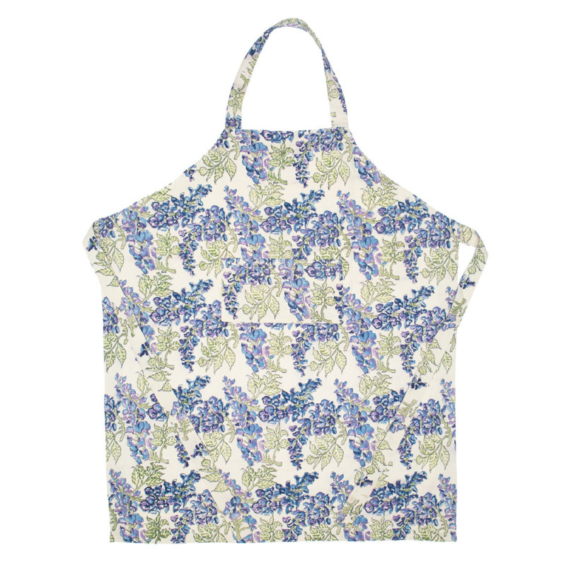 Tablier l 32 po x L 36 po Kappa, Mauve/bleu/vert