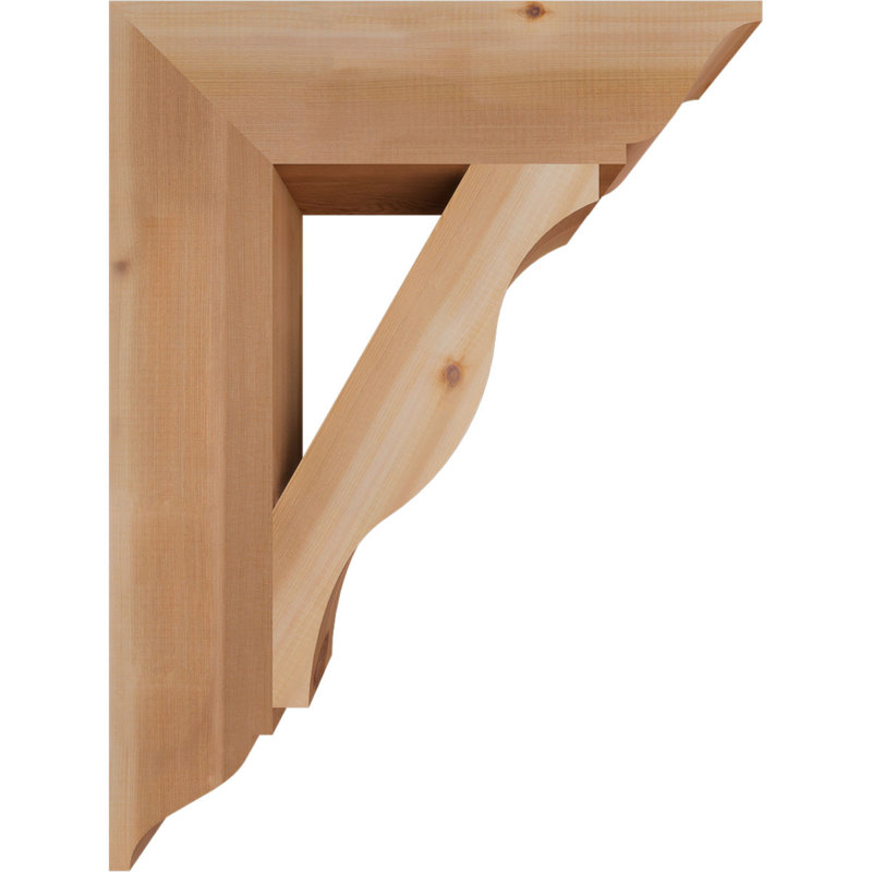 Support traditionnel Funston, H 32 po x l 5,5 po x P 24 po, Cèdre rouge de l'Ouest, Lisse