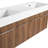 60" Bathroom Vanity with Sink, 60 Inch Floating Vanity, Double Sink Wall Mounted Vanity Combo, Modern Bathroom Vanity Set with 4 Doors and Resin Basin Sink-1010041084