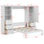 Lit escamotable Murphy avec placard, tiroirs et tablettes-1620778312
