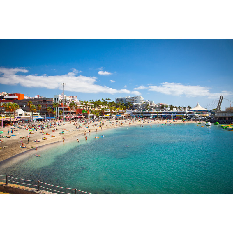 Plage, plage de Las - Photographie sur toile tendue, L 12 po x H 8 po