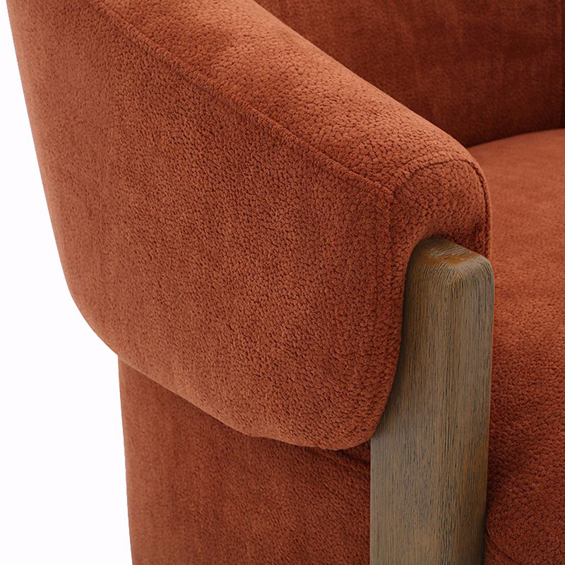 Fauteuil d'appoint pivotant Drumack, Rouille des îles