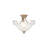 Aquala Glass Semi Flush Mount-20317163