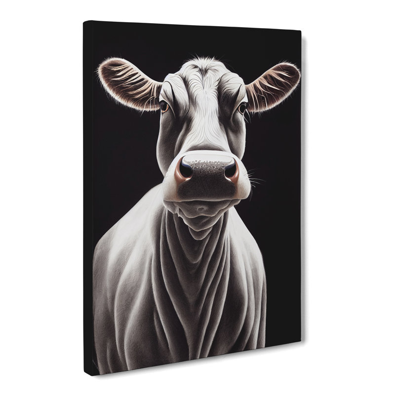 Sevierville Face Of A Cow - Wrapped Canvas Print, 76cm H x 50cm W x 3cm D