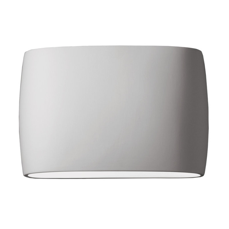 Logan Ceramic Outdoor Light, LED, 9.75" H x 16" W x 4" D, Bisque