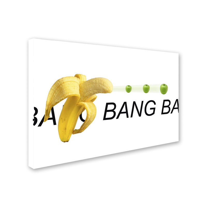 Art sur toile Kieninger «Banana Minimal», H 12 po x l 19 po x P 2 po
