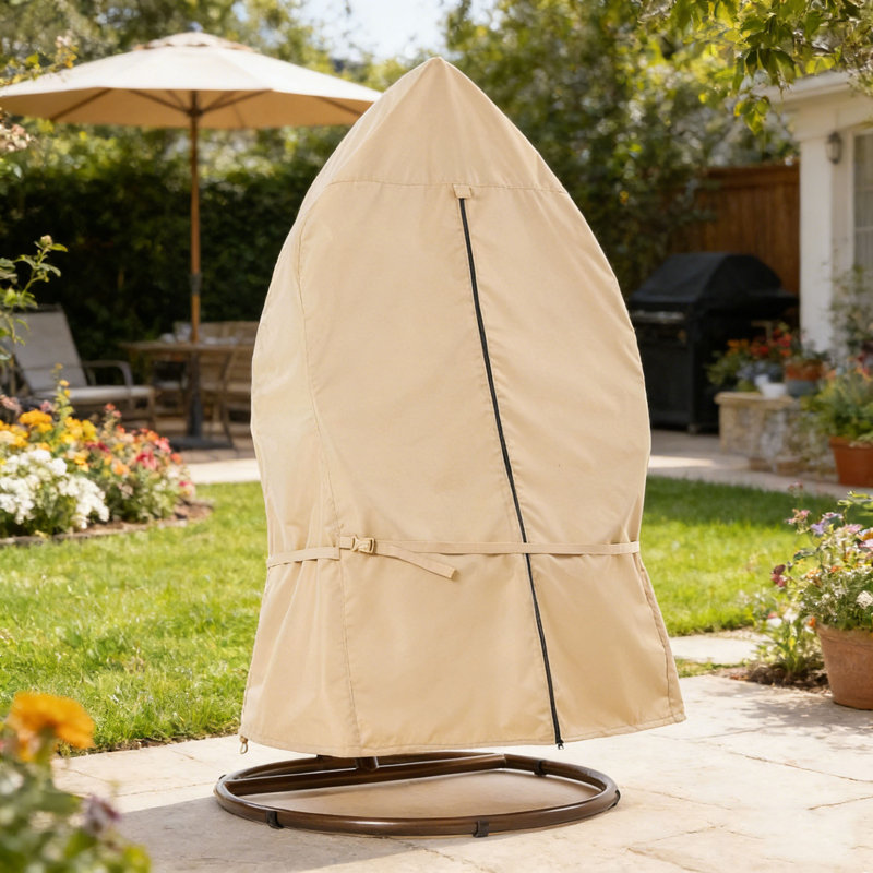 Outdoor Swing Seat Cover, Beige