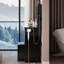 Meuble-lavabo de 37 po de taille moyenne avec tiroir de gauche et tabouret rembourré, grande commande tactile, interrupteur tricolore, miroir à luminosité réglable, rangement à grande capacité, convient aux grands espaces