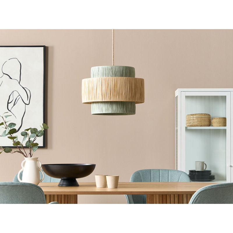 Palbra 1 - Light Natural Shaded Pendant