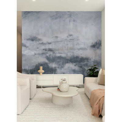 Adhésif mural gris Mirage