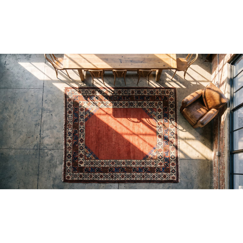 Tapis Kazak rustique uni