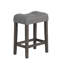 Ensemble de table de bar 4 pièces avec prise de courant, ensemble de table de bar avec chaises, table de bar avec tabourets, table de canapé avec 3 tabourets rembourrés, pour le salon, la salle à manger, gris foncé-2132648647