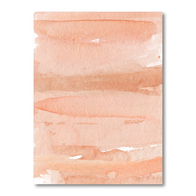 Impression abstraite rose et orange - reproduction sur toile