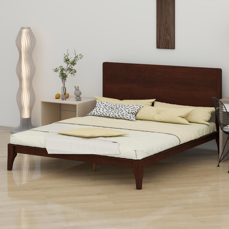 Lit plateforme Bamboo Wood, Chocolat
