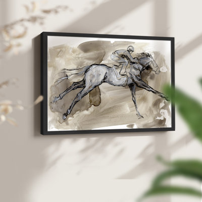 «Off to the Races I», reproduction encadrée