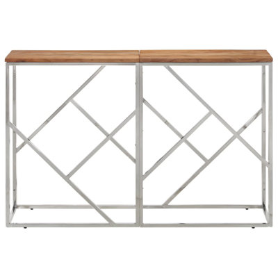 Petroniu Solid Wood Top Console Table