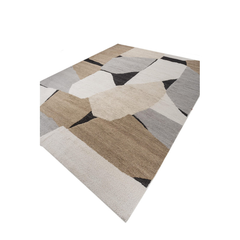 Contemporary Hand Knotted Wool Area Rug