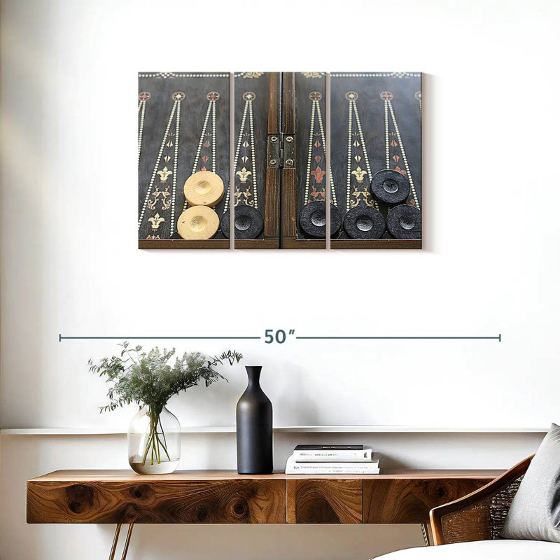 Table de backgammon Senne, H 20 po x l 33 po