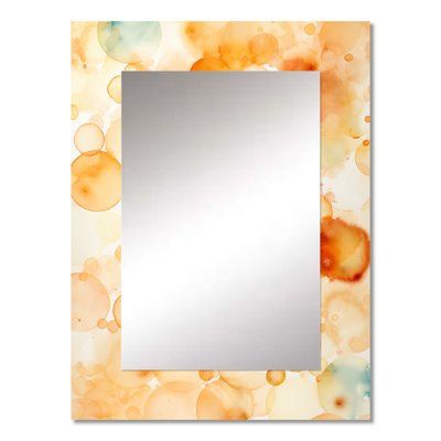 Sunset Reverie Abstract Collages I - Abstract Collages Decorative Mirror, Modern Wall Mirror, Printed Metal Art
