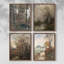 «Vintage Landscape CVII», ensemble de 4 encadrés-1265018582-1265018580