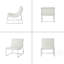 CHAISE OCCASSIONNELLE À ROULEAUX